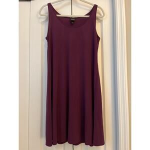 EILEEN FISHER Silk Sleeveless Swing Dress Sz S